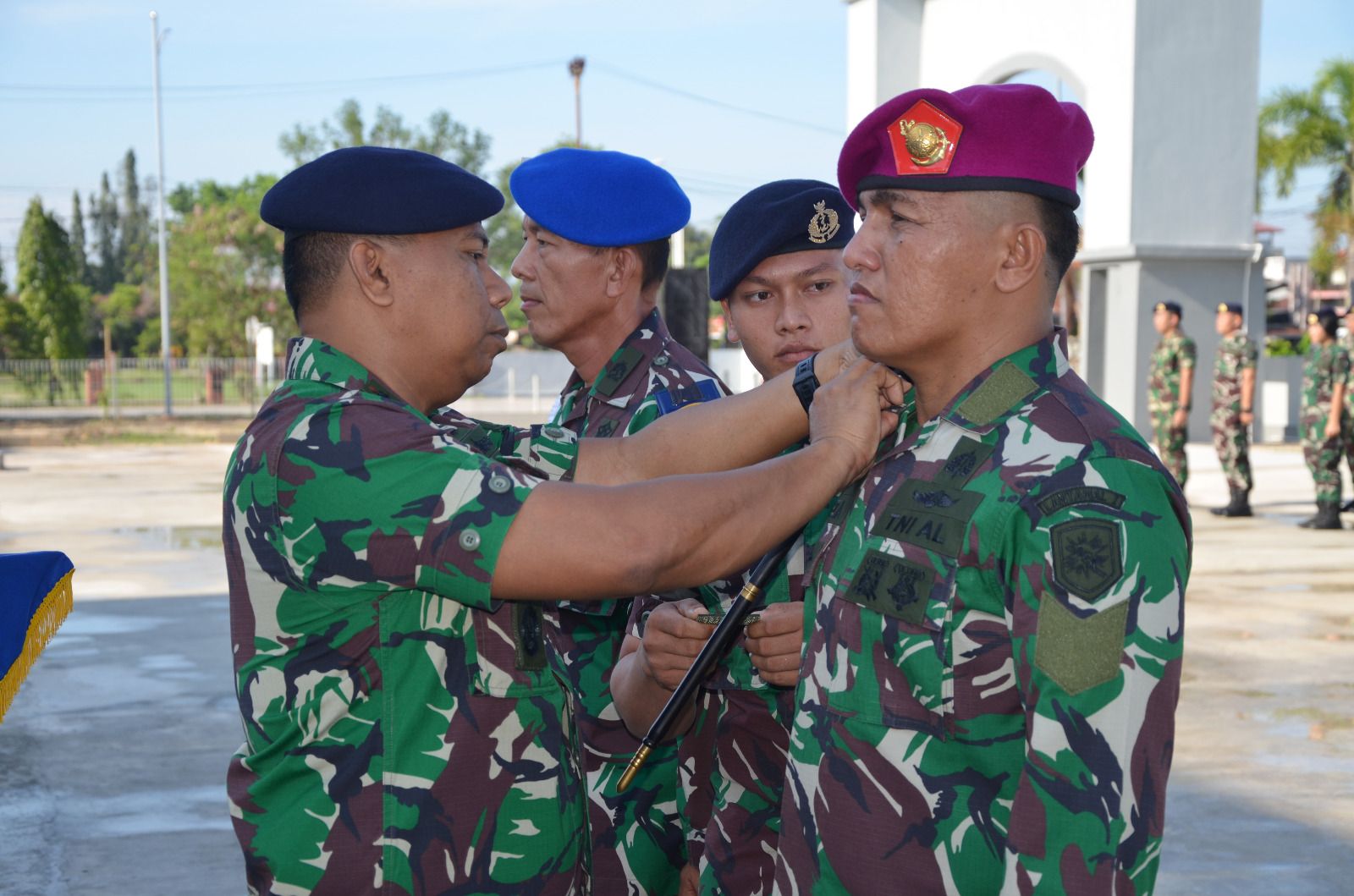 Upacara Kenaikan Pangkat Prajurit Lanal Dumai Somasi News